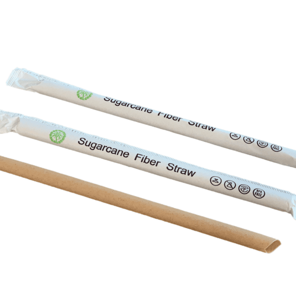 Sugarcane Fiber Straw (12x210mm)